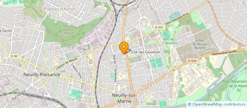 localisation de l'entreprise AB AUTO  NEUILLY-SUR-MARNE