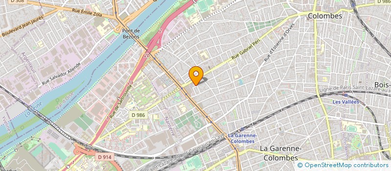 localisation de l'entreprise AB-AUTO SARL à COLOMBES