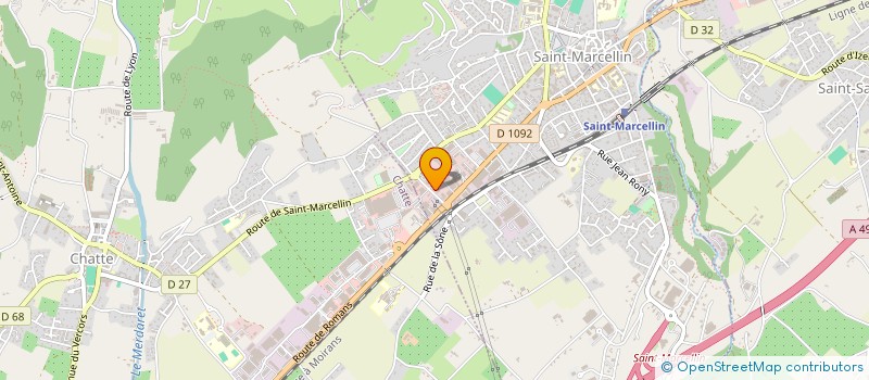 localisation de l'entreprise AB AUTO SERVICES  SAINT-MARCELLIN