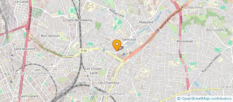 localisation de l'entreprise AB AUTO SUD  MARSEILLE