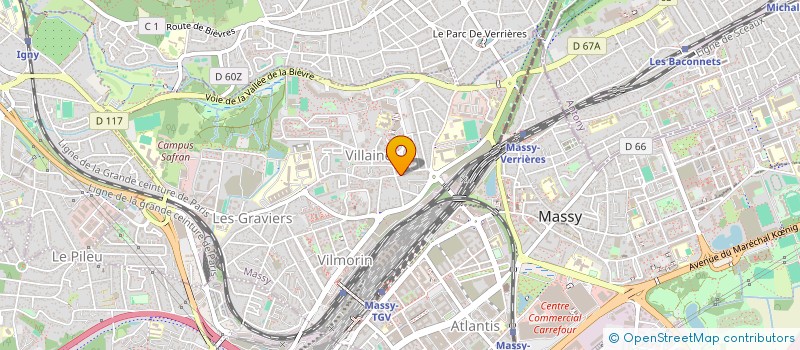 localisation de l'entreprise AB AUTO VILLAINE à MASSY
