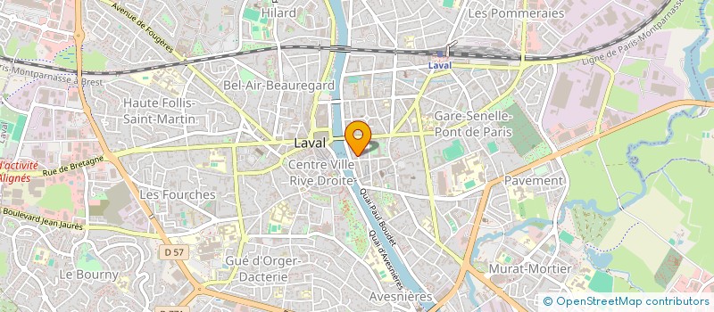localisation de l'entreprise AB AVOCATS à LAVAL