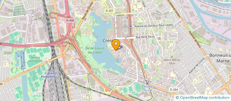 localisation de l'entreprise AB BAT  CRETEIL