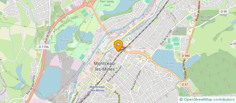 localisation de l'entreprise AB BATI à MONTCEAU-LES-MINES