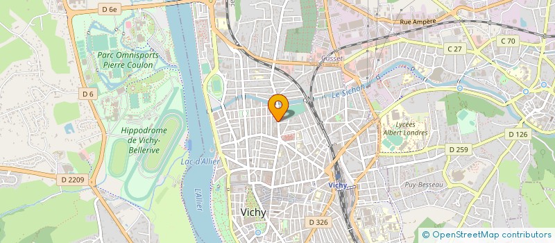 localisation de l'entreprise AB BATIMENT à VICHY