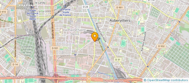 localisation de l'entreprise AB BATIMENT à AUBERVILLIERS