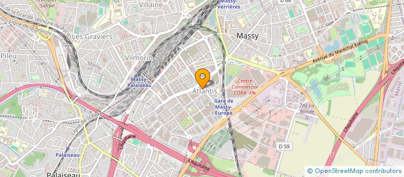 localisation de l'entreprise AB BATIMENT à MASSY