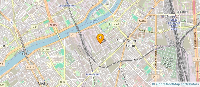 localisation de l'entreprise AB BATIMENT à SAINT-OUEN-SUR-SEINE