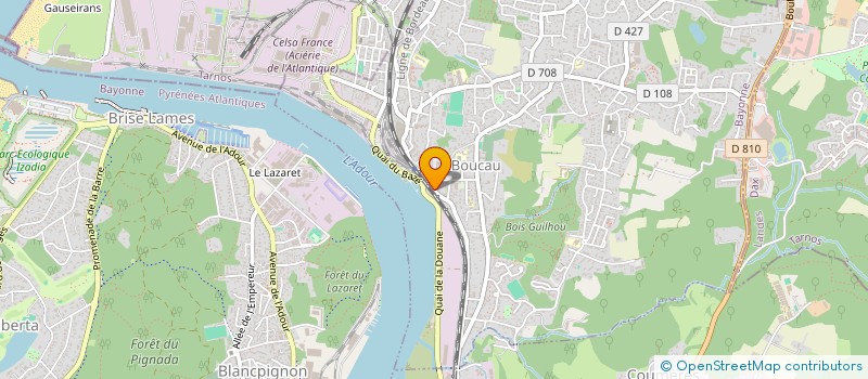 localisation de l'entreprise AB BATIMENT  BOUCAU