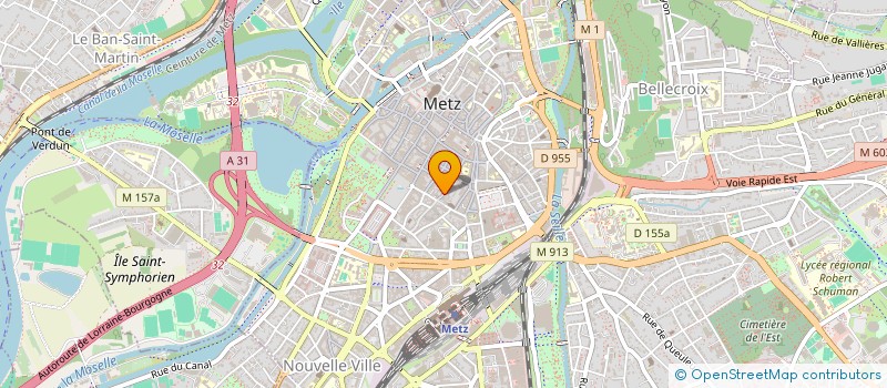 localisation de l'entreprise AB BEAUTE à METZ