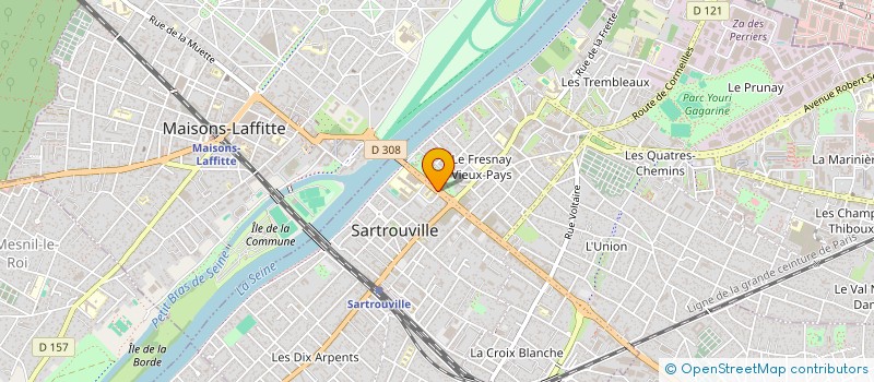 localisation de l'entreprise AB BERTEAUX  SARTROUVILLE