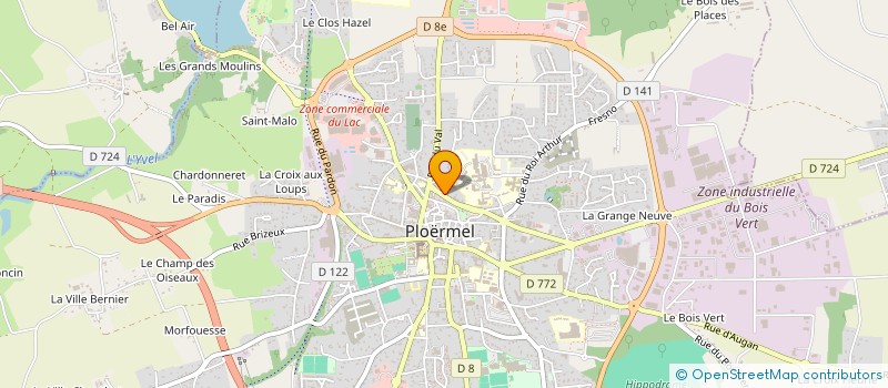 localisation de l'entreprise AB BIOGAZ à PLOERMEL