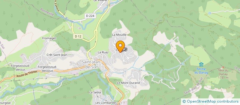 localisation de l'entreprise AB BOIS à SAINT-JEAN-DE-SIXT