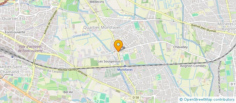 localisation de l'entreprise AB BOUCHERIE  AVIGNON