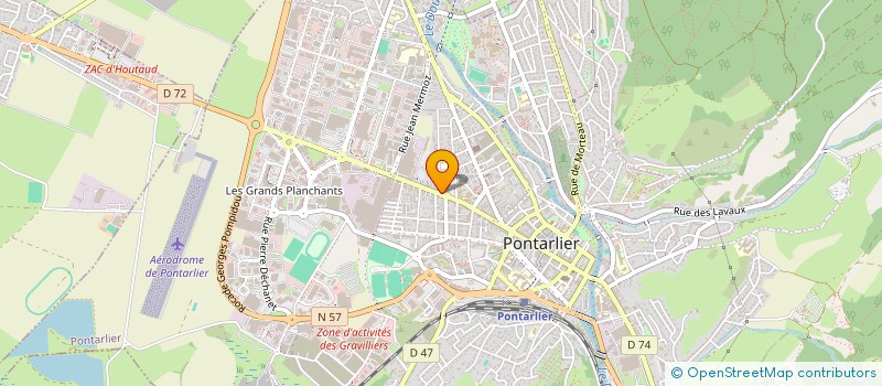 localisation de l'entreprise AB BOUCHERIE à PONTARLIER