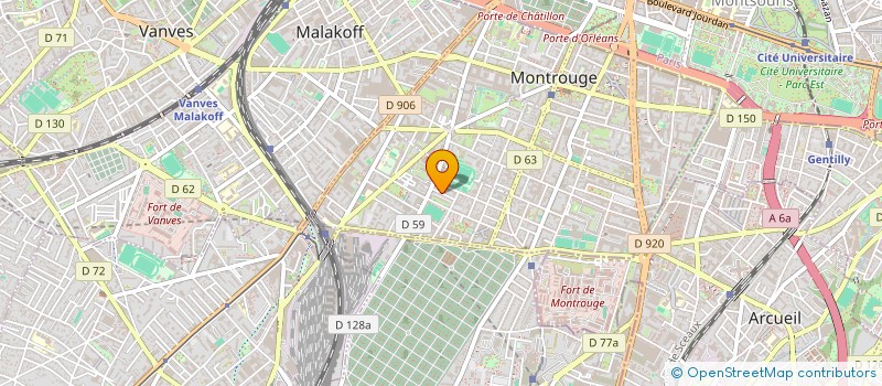 localisation de l'entreprise AB BUREAUX SERVICES à MONTROUGE