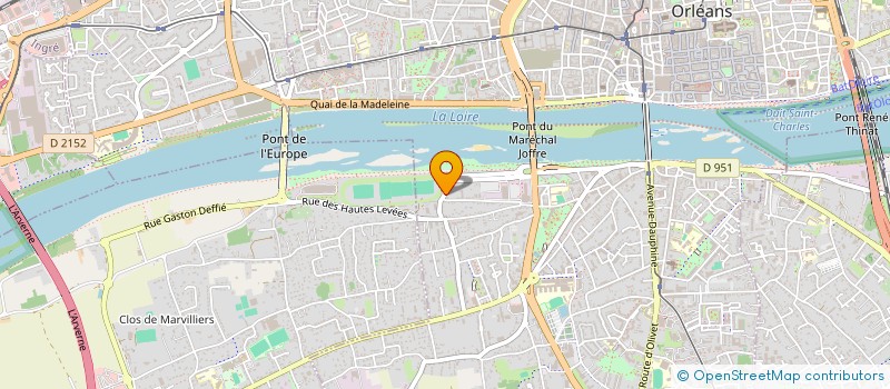 localisation de l'entreprise AB & C à ORLEANS