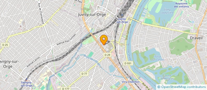 localisation de l'entreprise AB CAR à VIRY-CHATILLON