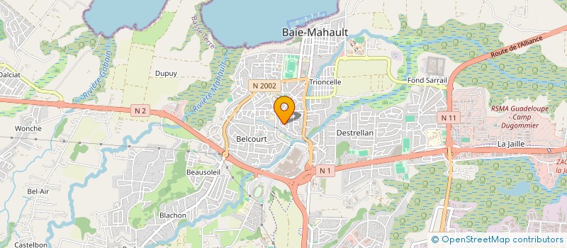 localisation de l'entreprise AB-CAR  BAIE MAHAULT