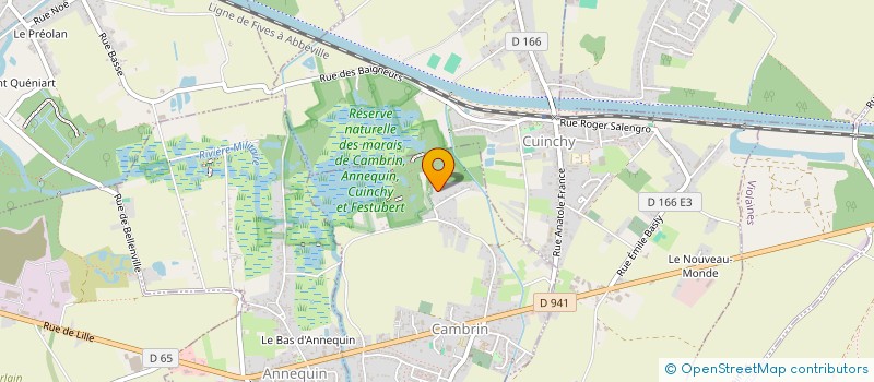 localisation de l'entreprise AB CAR NEGOCE  CAMBRIN