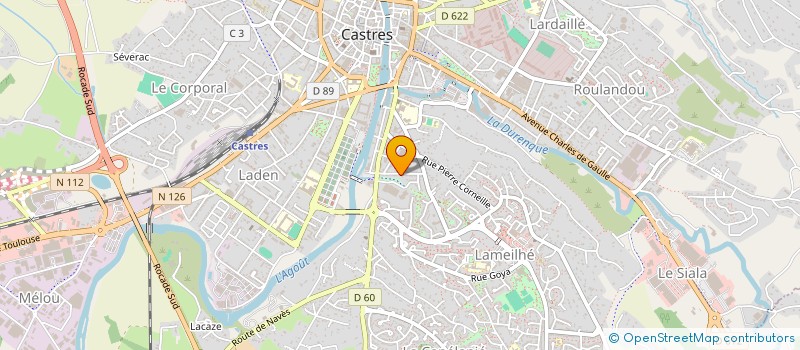 localisation de l'entreprise AB CARRELAGE  CASTRES