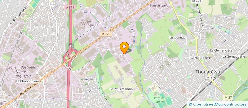localisation de l'entreprise AB CARRELAGES ATLANTIQUES à SAINTE-LUCE-SUR-LOIRE