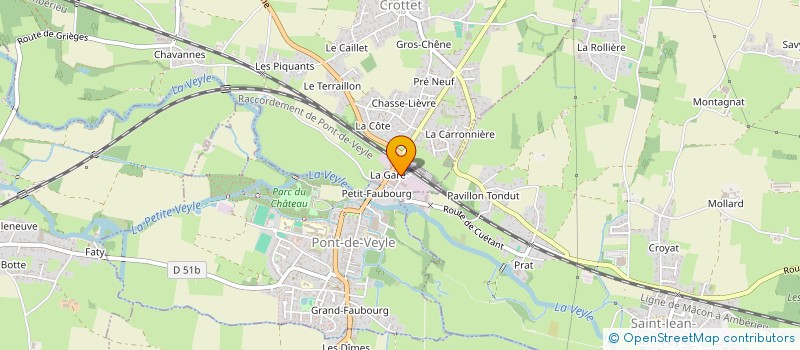 localisation de l'entreprise AB CARROSSERIE AUTO-MOTO  CROTTET