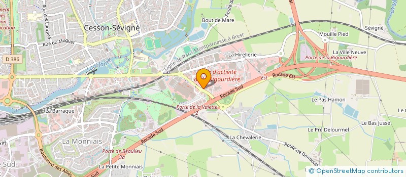 localisation de l'entreprise AB CESSON  CESSON-SEVIGNE