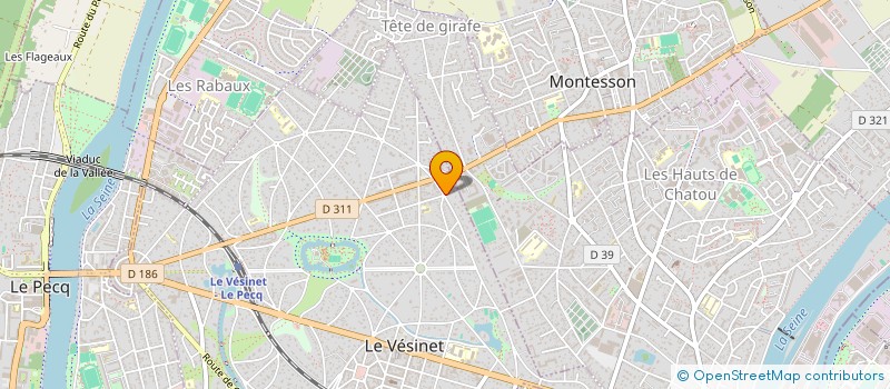 localisation de l'entreprise AB CHAUFFEURS  LE VESINET