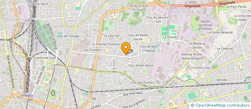 localisation de l'entreprise AB CHRONO à ORLEANS