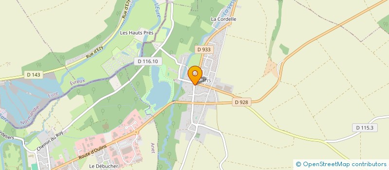 localisation de l'entreprise AB'CIS à IVRY-LA-BATAILLE