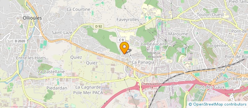 localisation de l'entreprise AB CLEAN à OLLIOULES