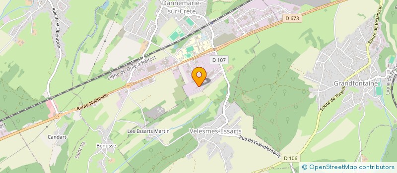 localisation de l'entreprise AB CLERC  VELESMES-ESSARTS