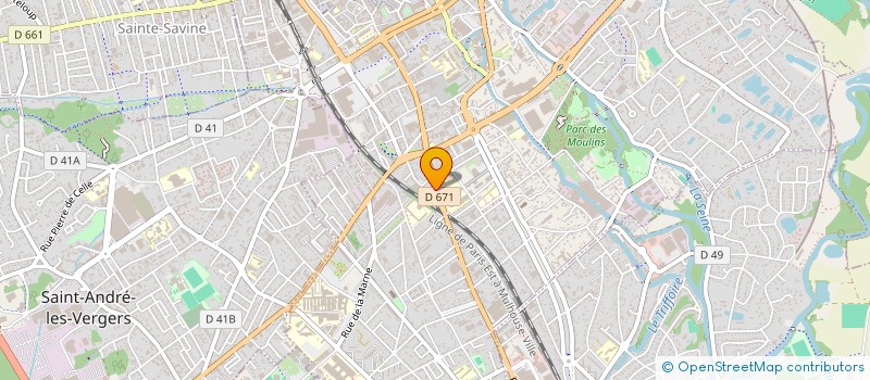 localisation de l'entreprise AB & CO à TROYES