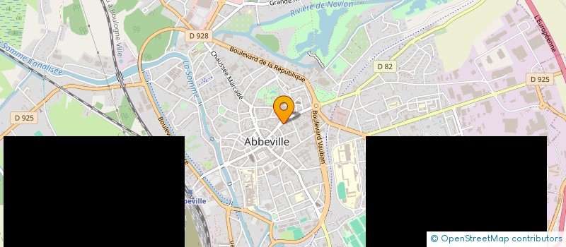 localisation de l'entreprise AB COIFFURE à ABBEVILLE