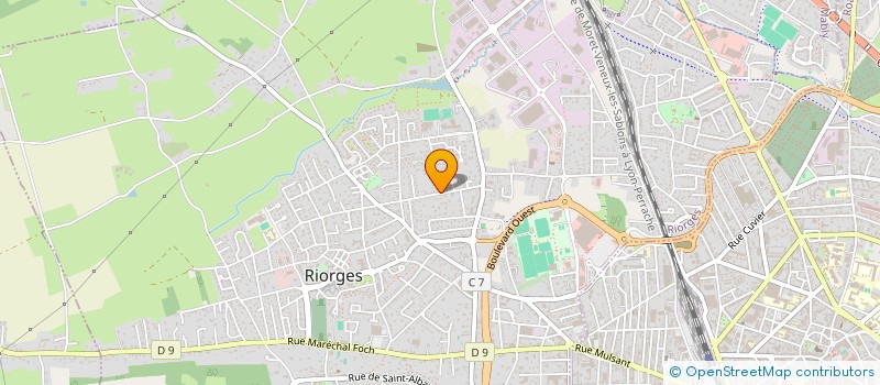 localisation de l'entreprise AB COLIS à RIORGES