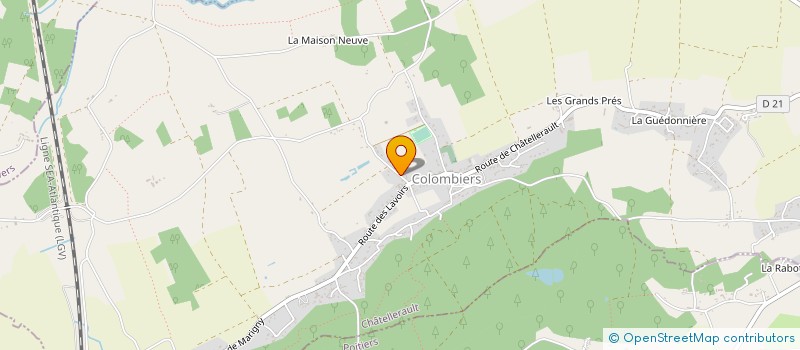 localisation de l'entreprise AB COLOMBIMMO  COLOMBIERS