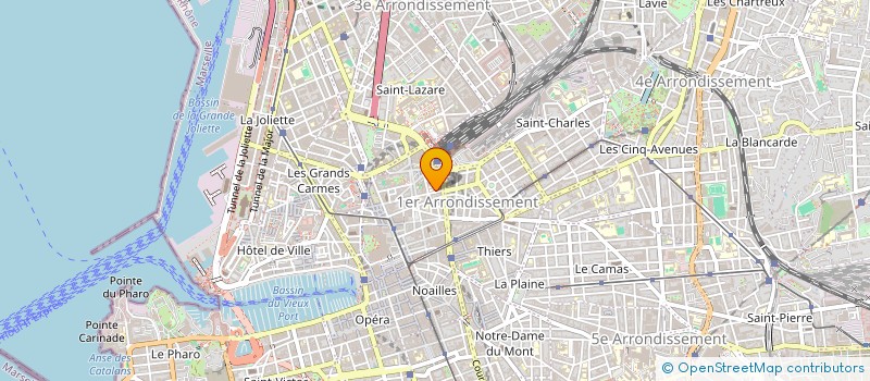 localisation de l'entreprise AB COM à MARSEILLE 1