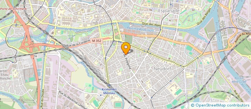 localisation de l'entreprise AB COM à STRASBOURG