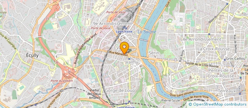 localisation de l'entreprise AB.COM à LYON