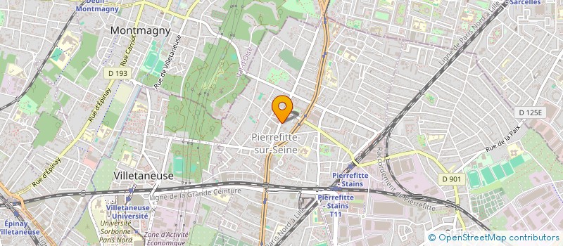 localisation de l'entreprise AB.COM à PIERREFITTE-SUR-SEINE