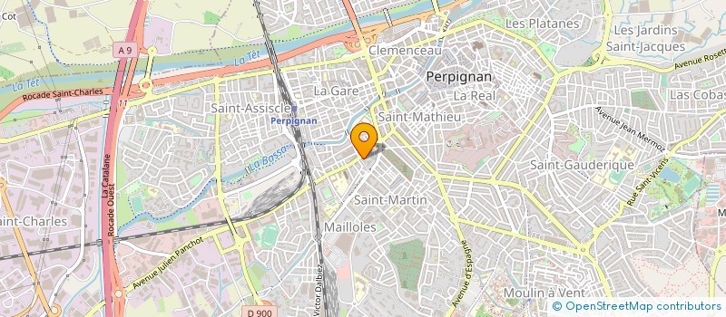 localisation de l'entreprise AB COMMUNICATION  PERPIGNAN