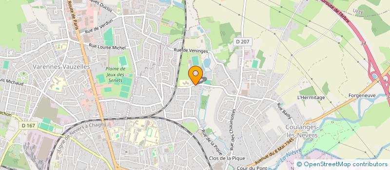 localisation de l'entreprise AB COMMUNICATION à COULANGES-LES-NEVERS
