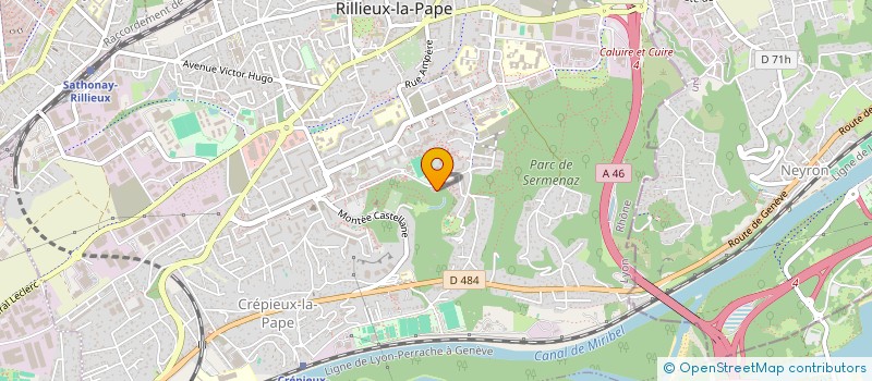 localisation de l'entreprise AB CONCEPT à RILLIEUX-LA-PAPE