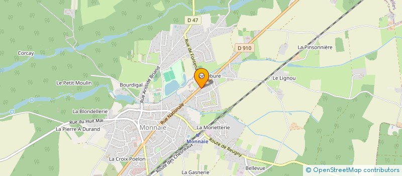 localisation de l'entreprise AB CONCEPT SOUDURE à MONNAIE
