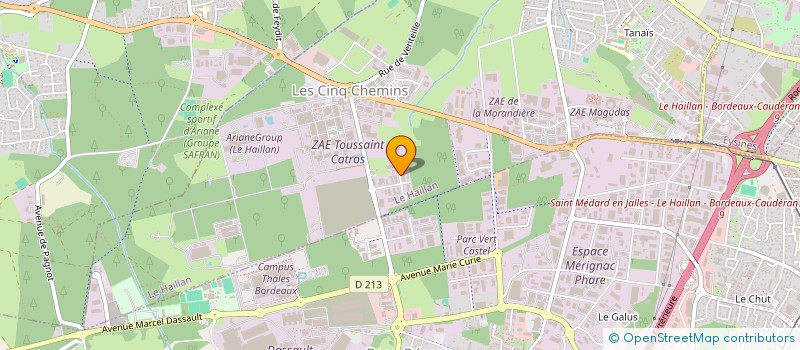 localisation de l'entreprise AB CONFORT  LE HAILLAN