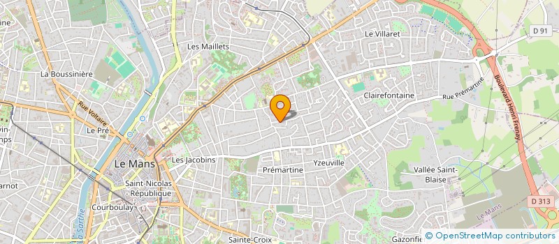 localisation de l'entreprise AB CONSEIL à LE MANS