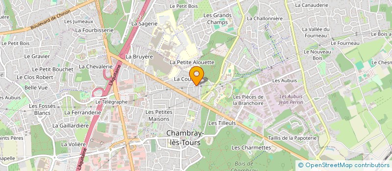 localisation de l'entreprise AB CONSEIL & COOPERATION  CHAMBRAY-LES-TOURS