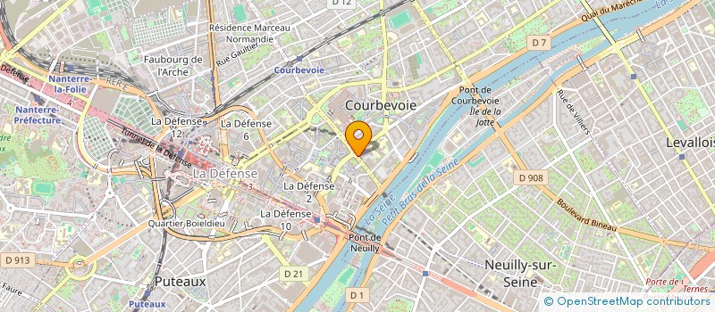 localisation de l'entreprise AB CONSEIL IMMOBILIER à COURBEVOIE
