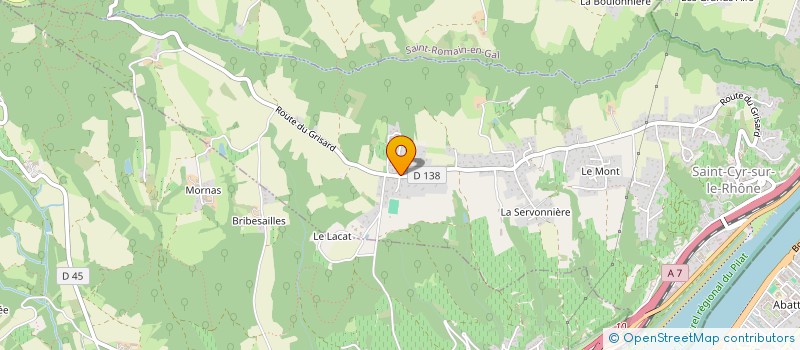 localisation de l'entreprise AB CONSEILS  SAINT-CYR-SUR-LE-RHONE